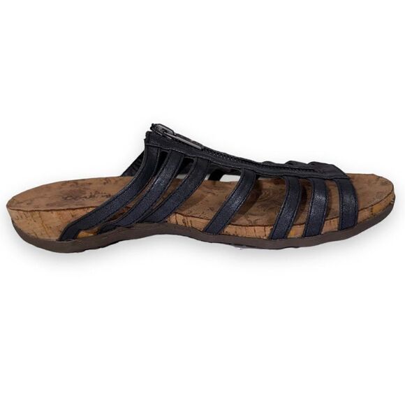 Bearpaw Sabrina Strappy Open Toe Slide Sandals Black / Brown Women's 10 - Picture 7 of 10